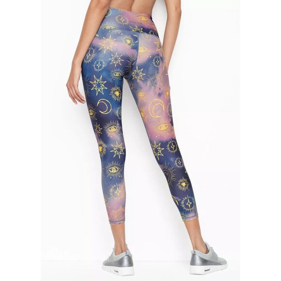 NWOT Victoria Secret Sport Size L Legging Purple Mystical Shine Yoga Athleisure - Picture 2 of 10